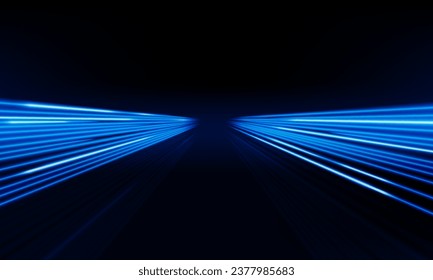 High speed concept Arrow Light out technology background Hitech communication concept innovation background, vector design