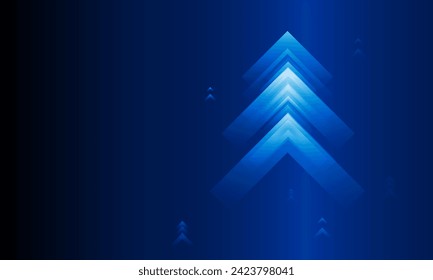 High speed concept Arrow up Light out technology background Hitech communication concept innovation background, vector design