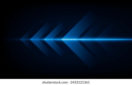 High speed concept Arrow Light out technology background Hitech communication concept innovation background, vector design