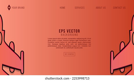 High speed concept. Fighter jet in the form of Arrow Light out technology background Hitech communication concept innovation red background, vector design