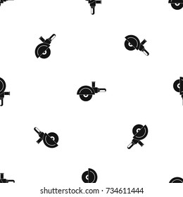 High speed cut off machine pattern repeat seamless in black color for any design. Vector geometric illustration