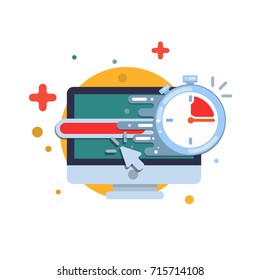 High speed download. Vector modern design illustrative icon