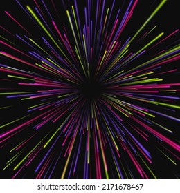 High speed. Explosion effect. Vector illustration