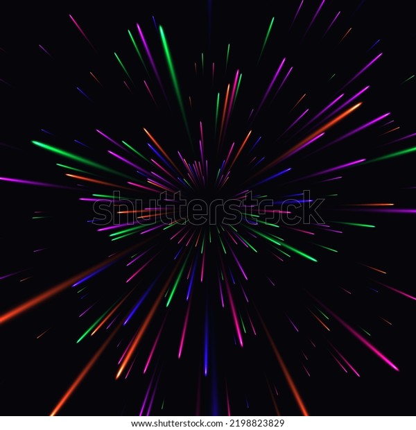 High Speed Explosion Effect Vector Illustration Stock Vector (Royalty ...