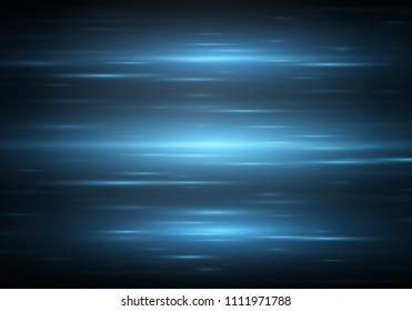High speed. Hi-tech. Abstract technology background concept.Abstract blue background. horizontal lines and strips
