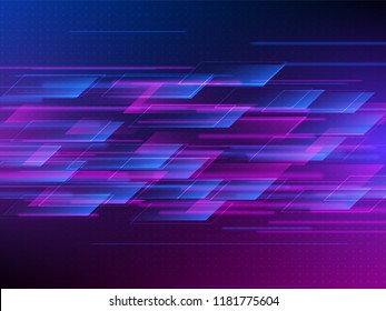 High speed. Hi-tech. Abstract technology background. Vector illustration