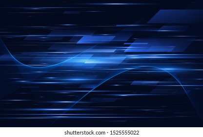 Hohe Geschwindigkeit. Hightech.Abstrakte Technologie, Hintergrund. Vektorgrafik