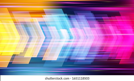 High Speed. Hi-tech. Abstract Technology Background. Vector Illustration