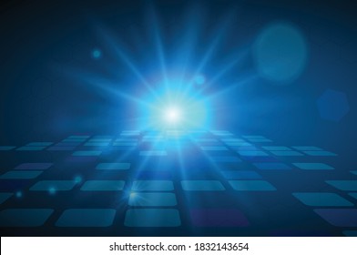 High speed. Hi-tech. Abstract technology background concept.Speed movement pattern and motion blur over dark blue background.