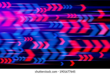 High speed, Hi-tech. Abstract technology background with arrows. Vector illustration