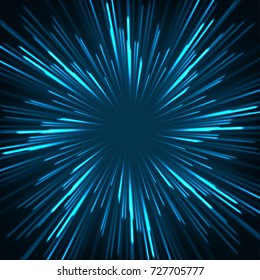 High speed. Hi-tech. Abstract technology background concept.Speed movement pattern and motion blur over dark blue background.