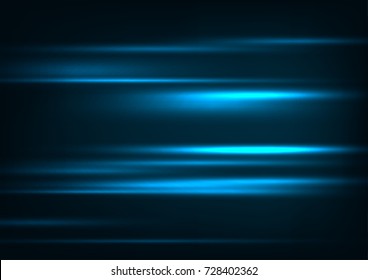 High speed. Hi-tech. Abstract technology background concept.Speed movement pattern and motion blur over dark blue background.