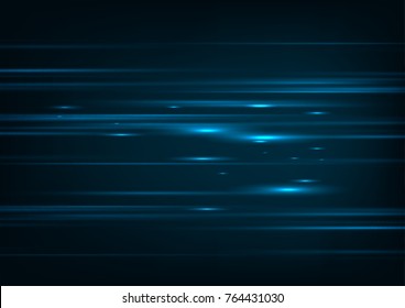 High speed. Hi-tech. Abstract technology background concept.Speed movement pattern and motion blur over dark blue background.
