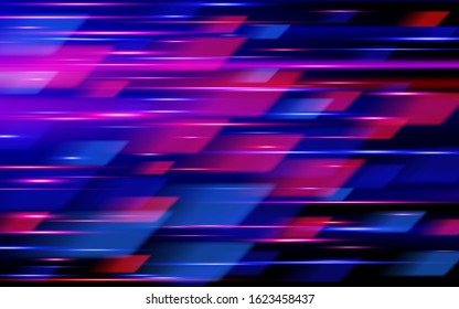 High speed. Hi-tech. Blue and red abstract technology background. Vector illustration