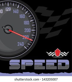 High speed. Icon for design. Vector