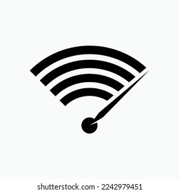 Icono de alta velocidad. Símbolo del velocímetro.