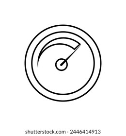 Icono de alta velocidad. Símbolo del velocímetro.   