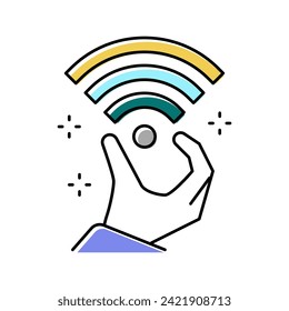 vector de icono de color de acceso a Internet de alta velocidad. señal de acceso a Internet de alta velocidad. ilustración de símbolo aislado