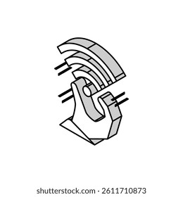 high speed internet access isometric icon vector. high speed internet access sign. isolated symbol illustration