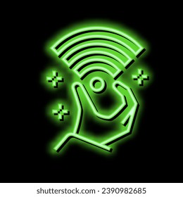 high speed internet access neon light sign vector. high speed internet access illustration