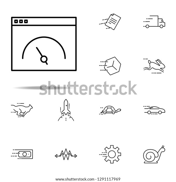 high speed internet icon. Speed icons universal\
set for web and mobile