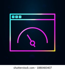 High speed internet nolan icon. Simple thin line, outline vector of speed icons for ui and ux, website or mobile application