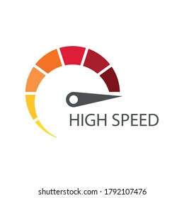 High speed internet silhouette.abstract symbol of speed logo design. Fast and Speed logo template vector. Stock illustration