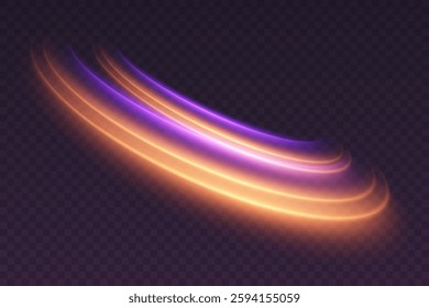 High speed light lines. Dynamic speed effect.