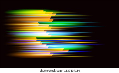 High speed light  movement . Hi-tech. Abstract technology background concept. over dark  background