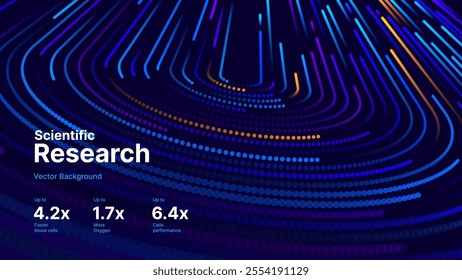 High Speed Light Particles Internet Data Cloud Technology Background. Digital Road Fast Speed Internet Broadband Data Flow Concept. Science Tech Research Presentation Bg. Vector Illustration.
