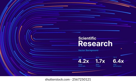 High Speed Light Particles Internet Data Cloud Technology Background. Digital Road Fast Speed Internet Broadband Data Flow Concept. Science Tech Research Presentation Bg. Vector Illustration.