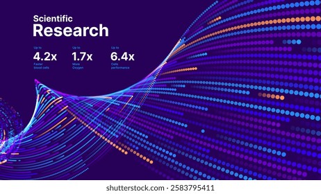 High Speed Light Particles Internet Data Background.  Concept of AI Artificial Intelligence Technology Machine Deep Learning. Vector Illustration.