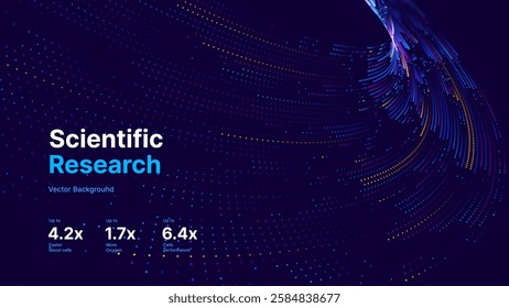 High Speed Light Particles Internet Data Background. Digital Road Fast Speed Internet Broadband Data Flow Concept. Light Arc Turn Twist Bend Effect. Vector Illustration.