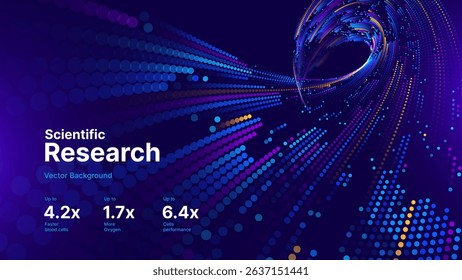High Speed Light Particles Internet Data Cloud Technology Background. Spiral Digital Road Fast Speed Internet Broadband Data Flow Concept. Science Tech Research Presentation Bg. Vector Illustration.