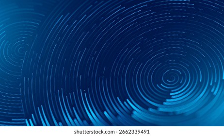 High Speed Light Particles Internet Data Cloud Technology Background. Spiral Digital Road Fast Speed Internet Broadband Data Flow Concept. Science Tech Research Presentation Bg. Vector Illustration.