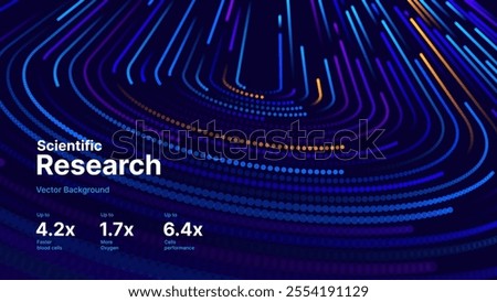 High Speed Light Particles Internet Data Cloud Technology Background. Digital Road Fast Speed Internet Broadband Data Flow Concept. Science Tech Research Presentation Bg. Vector Illustration.
