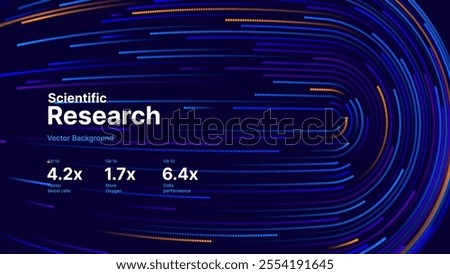 High Speed Light Particles Internet Data Cloud Technology Background. Digital Road Fast Speed Internet Broadband Data Flow Concept. Science Tech Research Presentation Bg. Vector Illustration.

