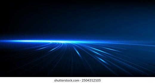 High speed line movement design. Hi-tech. Abstract technology background. Vector illustration.