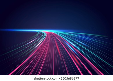 Diseño de movimiento de línea de alta velocidad. De alta tecnología. Fondo de tecnología Abstractas. Ilustración vectorial.