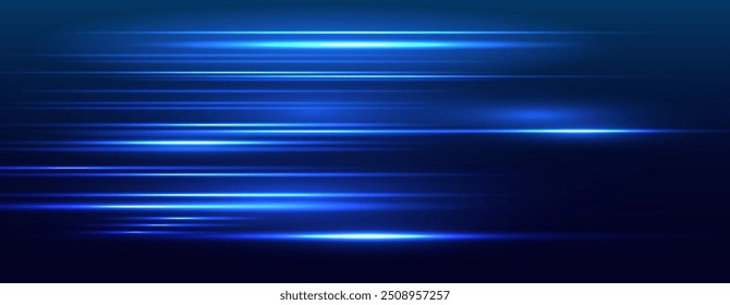 High speed line movement design. Hi-tech. Abstract technology background. Vector illustration.