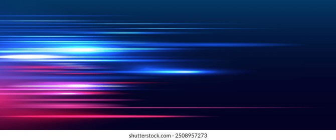 High speed line movement design. Hi-tech. Abstract technology background. Vector illustration.