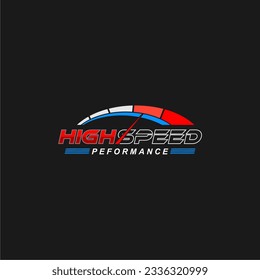 
High speed logo illustration.Letter logo vector