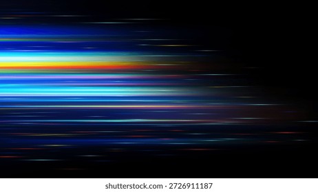 Fondo de movimiento de alta velocidad. Efecto de movimiento de línea brillante