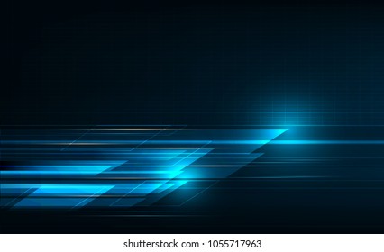 High speed movement design. Hi-tech. Abstract technology background. Vector illustration.