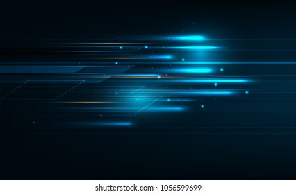 High speed movement design. Hi-tech. Abstract technology background. Vector illustration.
