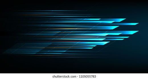 High speed movement design. Hi-tech. Abstract technology background. Vector illustration.