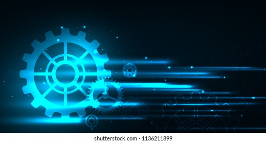 High speed movement design. Hi-tech. Abstract technology background. Vector illustration.
