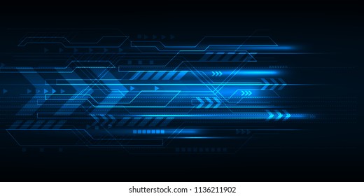 High speed movement design. Hi-tech. Abstract technology background. Vector illustration.