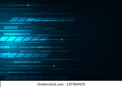 High speed movement design. Hi-tech. Abstract technology background. Vector illustration.
