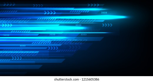High speed movement design. Hi-tech. Abstract technology background. Vector illustration.